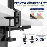Bras de support double écran ViewSonic