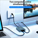 2-TO-1 RJ45 SPLITTER CABLE ADAPTER - F/M