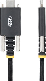 StarTech 6.6ft USB-C Charging Cable, 240W PD EPR, Side Locking