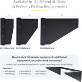 StarTech.com Support mural vertical 2U pour équipement montable en rack 19 pouces