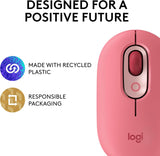 Logitech POP Mouse, Wireless Mouse with Customizable Emojis, SilentTou