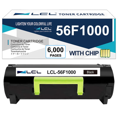 LCL Compatible Toner Cartridge for Lexmark 56F1000 (1-pack,Black) for