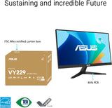ASUS 22” (21.45 inch viewable) 1080P Eye Care Monitor (VY229HF) - Full