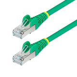 Câble Ethernet CAT6a vert de 3 m, RJ45 sans accroc, 10 Gbit/s, PoE 100 W, S/FTP, LSZH, cuivre nu pur 27 AWG, 500 MHz, cordon de brassage réseau blindé