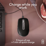 Logitech MX Anywhere 3S for Mac, Compact Wireless Bluetooth Mouse, 8K
