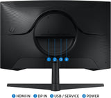 Samsung Odyssey 32 inch Curved Gaming Monitor (2,560 x 1,440) G55C QHD