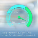 TRENDnet Adaptateur réseau SFP+ PCIe 10 gigabits, TEG-10GECSFP, convertir un