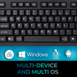 Adesso EasyTouch 445 Multi-Channel Wired Touchpad Keyboard, Black (AKB