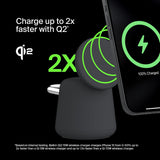 Belkin Socle de Recharge sans Fil Qi2 2 en 1 15W Charge Rapide iPhone