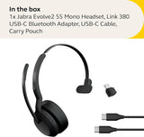 Jabra Evolve2 55 - Link390c MS Mono Certifié Teams, unilatéral, USB-C