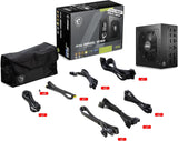 MSI MAG A850GL PCIE5, Fully Modular Compact Gaming 850W Power Supply,