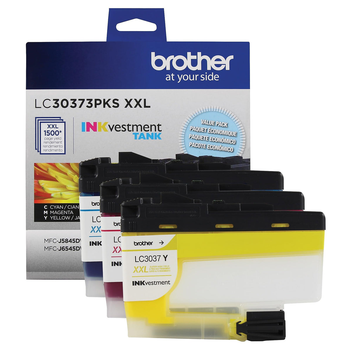 Brother Genuine LC30373PKS Super High-Yield Colour Ink Cartridge Value