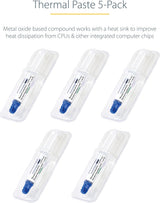 StarTech.com Thermal Paste, Metal Oxide Compound, Pack of 5 Re-sealabl