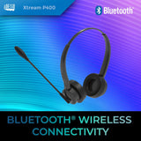 ADESSO Xtream P400 Wireless Multimedia Headphone Charging Dock - Bluet