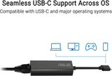 ASUS USB-C2500 V2 2.5Gbps Type-C Wired Network Adapter, RJ45 LAN, USB-