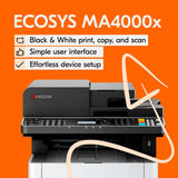 KYOCERA ECOSYS MA4000x Monochrome Multifunctional Laser Printer (Print