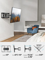 SHARP LARGE TILT WALL MOUNT FOR LARGE FORMAT DISPLAYS IN PORTRAIT OR LANDSCAPE UP TO 350LBS