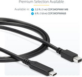 StarTech.com 6ft / 2m USB-C to Mini DisplayPort Cable - 4K 60Hz - Blac
