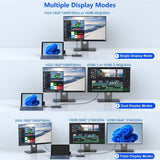 12 in 1 Microsoft Surface Dock Triple Displays Dual HDMI+VGA with Powe