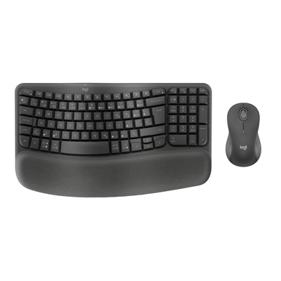Logitech Wave Keys MK670 Combo, Wireless Ergonomic Keyboard with Signa