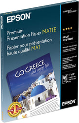 Epson Borderless Matte Paper Bright White 11 x 14 in (S041468)