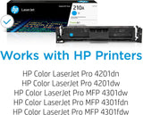 Cartouche de toner LaserJet cyan original HP 210A L cyan