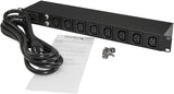 StarTech.com 1U 19 inch 8 Port Rack Mount PDU - IEC C13 Socket Rackmou