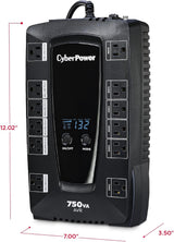 Batterie de secours intelligente CyberPower AVRG750LCD, 750VA/450W