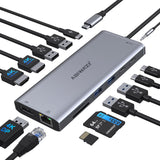 ADAPTATEUR MULTIPORTS USB-C 4K 100W PD AVEC CHARGE DIRECTE 3X USB-A