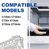 LEXMARK C/X736 X738 BLACK RETURN PROGRAM 12K TONER CARTRIDGE
