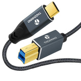 USB B to USB C Printer Cable 3M, USB B 3.0 Type C to Type B for Dockin
