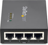 StarTech.com 4 Port Gigabit Midspan - PoE+ Injector - 802.3at and 802.