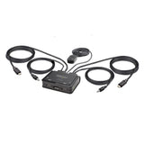 StarTech.com 2-Port USB-C Cable KVM Switch, 4K 60Hz DisplayPort Output