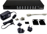 StarTech.com 16-Port KVM Switch with OSD- 1U Rackmount KVM Switch - US