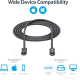 StarTech.com Thunderbolt 3 Cable - 6 ft / 2m -4K 60Hz - 20Gbps - USB C