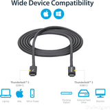 StarTech.com Thunderbolt 3 Cable - 6 ft / 2m -4K 60Hz - 20Gbps - USB C