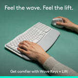 Logitech Wave Keys & Lift Vertical Mouse - Ergonomic Wireless Keyboard