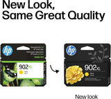 Cartouche d'encre jaune HP 902XL haute capacité d'origine, compatible avec les imprimantes HP Offi