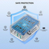 4PORT USB Travel Wall Charger 34W/6.8A 110V/220V White