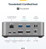 StarTech Thunderbolt 5 Dock, Dual 8K 60Hz, Triple 4K for Windows, Up t