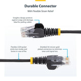 25ft Pink Slim CAT6 Ethernet Cable, Snagless, 100W PoE, UTP, LSZH, 28AWG Bare Copper Wire, Slim RJ45 Network Patch Cord