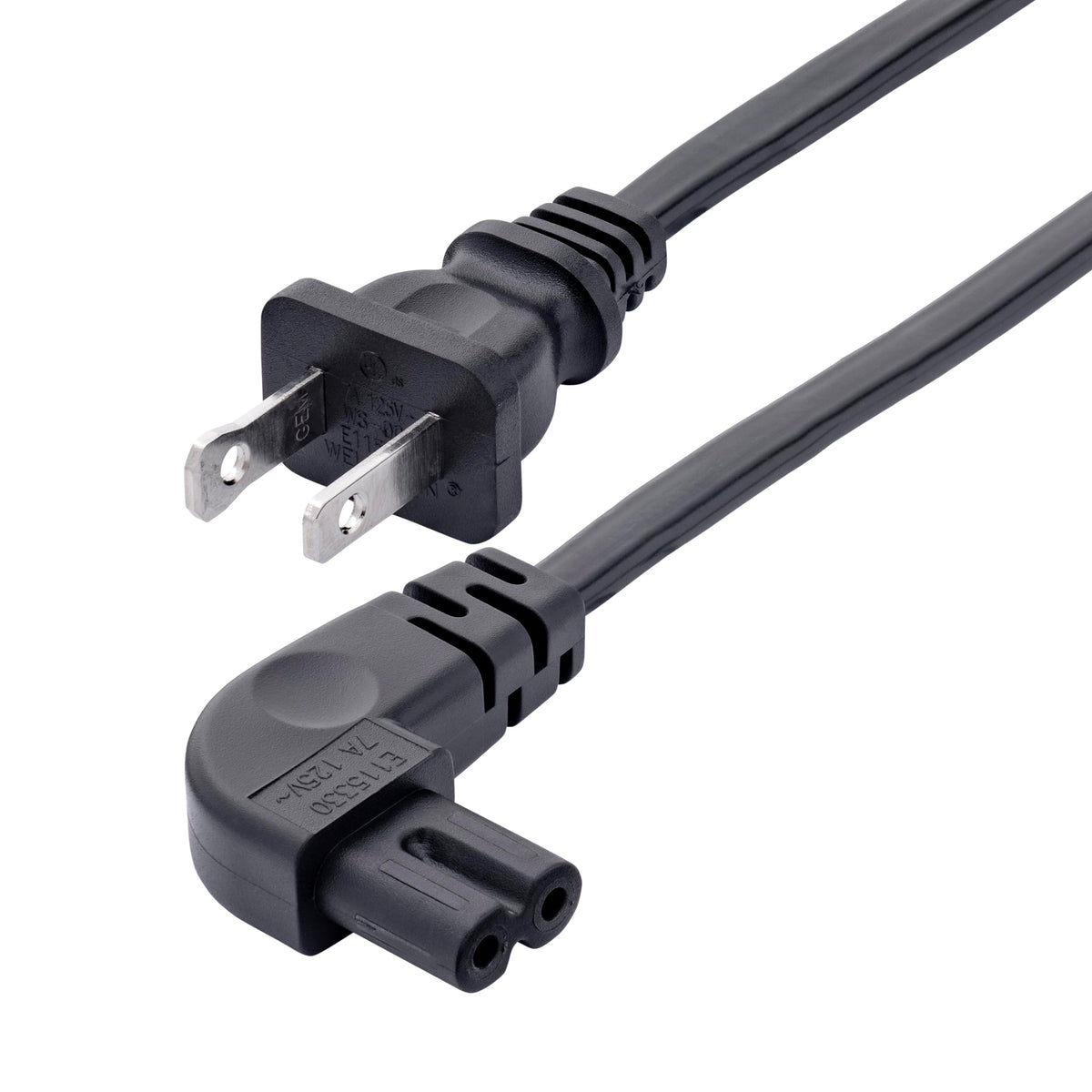 StarTech.com 10ft (3m) Laptop Power Cord, NEMA 1-15P to Right Angle C7