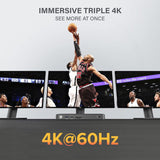 Station d'accueil universelle ALOGIC Triple Écran 4K DX3 avec 100W pour Ordinateur Portable