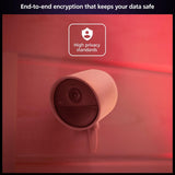 Philips Hue Secure Wired Smart Home Security Camera, White - 2 Pack -