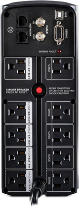 CyberPower CP900AVR AVR UPS Battery Backup and Surge Protector, 900VA/