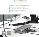 Station d'accueil Thunderbolt 3 StarTech.com - Station d'accueil TB3 pour ordinateur portable double écran 4K 60Hz