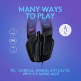 Logitech G335 Wired Gaming Headset, with Flip to Mute Microphone, 3.5m