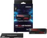 SAMSUNG 990 PRO w/Heatsink SSD 1TB PCIeGen4 NVMe M.2Internal SolidStat