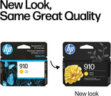 Original HP 910 Yellow Ink Cartridge | Works with HP OfficeJet 8010, 8