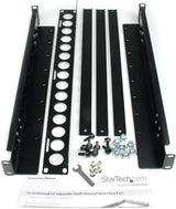 StarTech.com 1U Universal Server Rack Rails, Adjustable Depth Server M